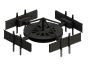 Peerless-AV DST975-4 Multi-Display Ceiling Mount with Four Telescoping Arms for 37"-75" Displays DST975-4 by Peerless-AV