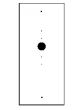 Alpha AP777 5.5"X12.5" Adapter Plate, White AP777 by Alpha