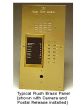 Alpha VI404S222D 222 Buttons Brass Panel with Surface Side Bends and Built-In Alphabetical Directory VI404S222D by Alpha