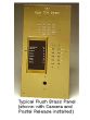 Alpha VI404S249D 249 Buttons Brass Panel with Surface Side Bends and Built-In Alphabetical Directory VI404S249D by Alpha