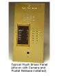 Alpha VI404S252D 252 Buttons Brass Panel with Surface Side Bends and Built-In Alphabetical Directory VI404S252D by Alpha