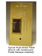 Alpha VI404S261D 261 Buttons Brass Panel with Surface Side Bends and Built-In Alphabetical Directory VI404S261D by Alpha