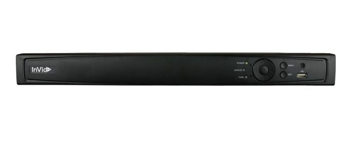 InVid UN1A-4X4-16TB 4 Channel Network Video Recorder with 4 Plug and Play Ports, 16TB UN1A-4X4-16TB by InVid