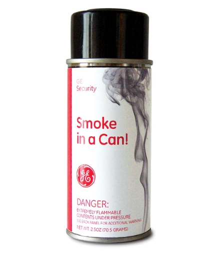 GE Security Interlogix SM200-12PKG Smoke-in-a-Can Canned Smoke for  Functional Testing
