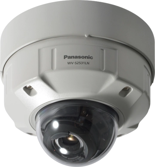 Panasonic WV-S2531LN 3 Megapixel Dome Network IP Camera, 2.8, 10